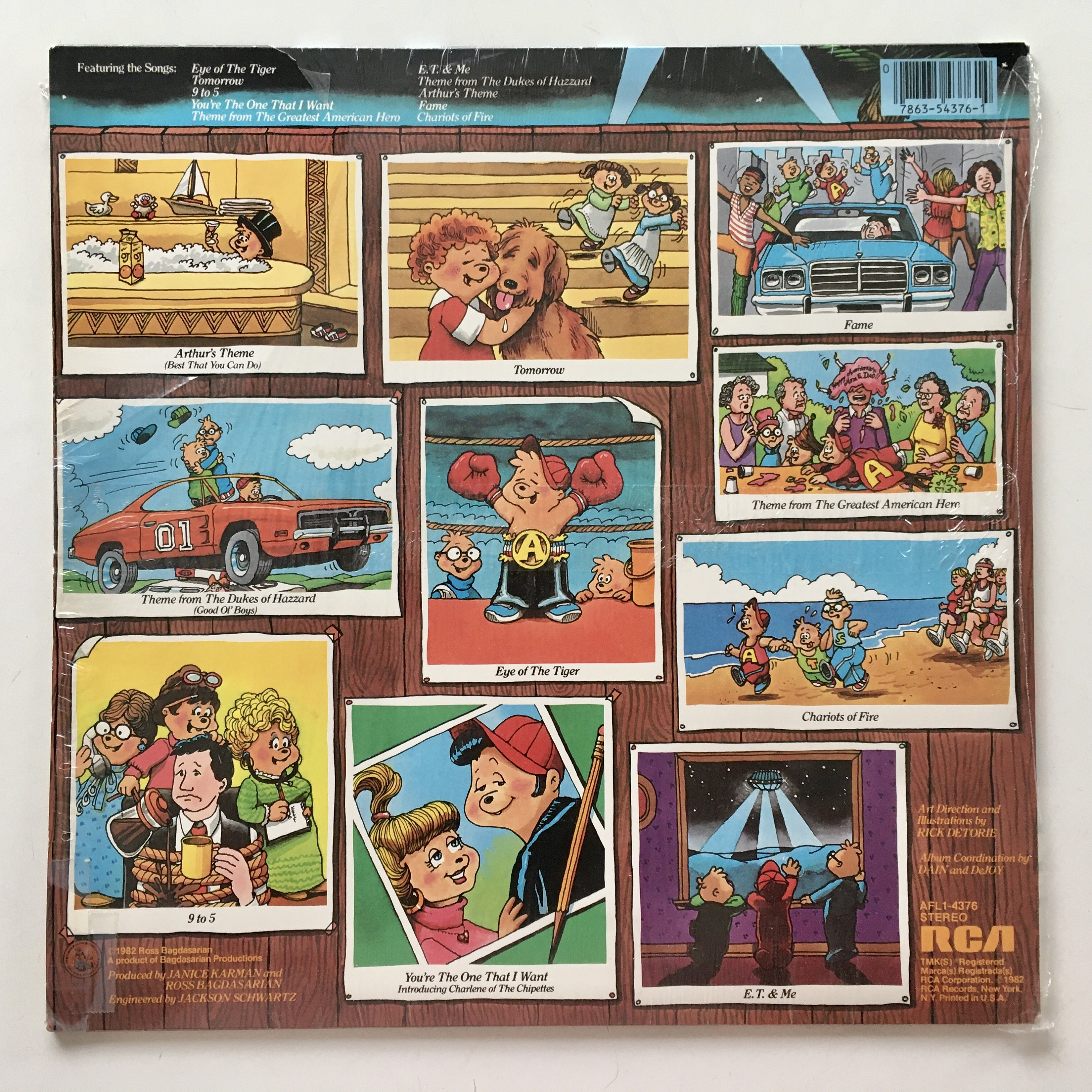 The Chipmunks Go Hollywood LP Vinyl Record Album, RCA - AFL1