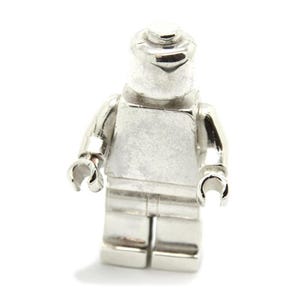 Sterling Silver Building Brick Mini figure