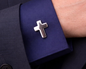 Sterling Silver Cross Cuff links.