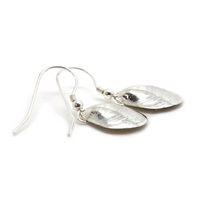 Sterling Silver Mussel Shell Drop Earrings