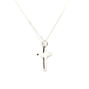 Sterling Silver Crucifix Pendant. Polished or Matte Finish
