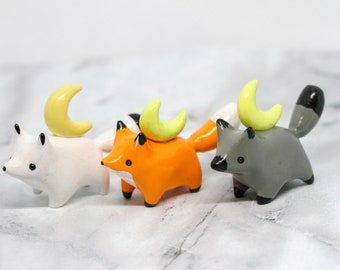 pic Fox Cute Clay Animals clay fox etsy