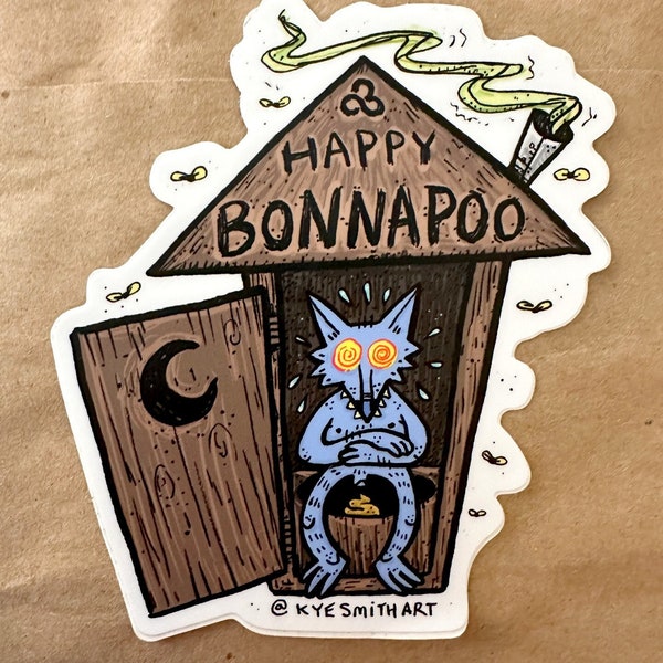 HAPPY BONNAPOO - A Bonnaroo Sticker! (Bulk Available)