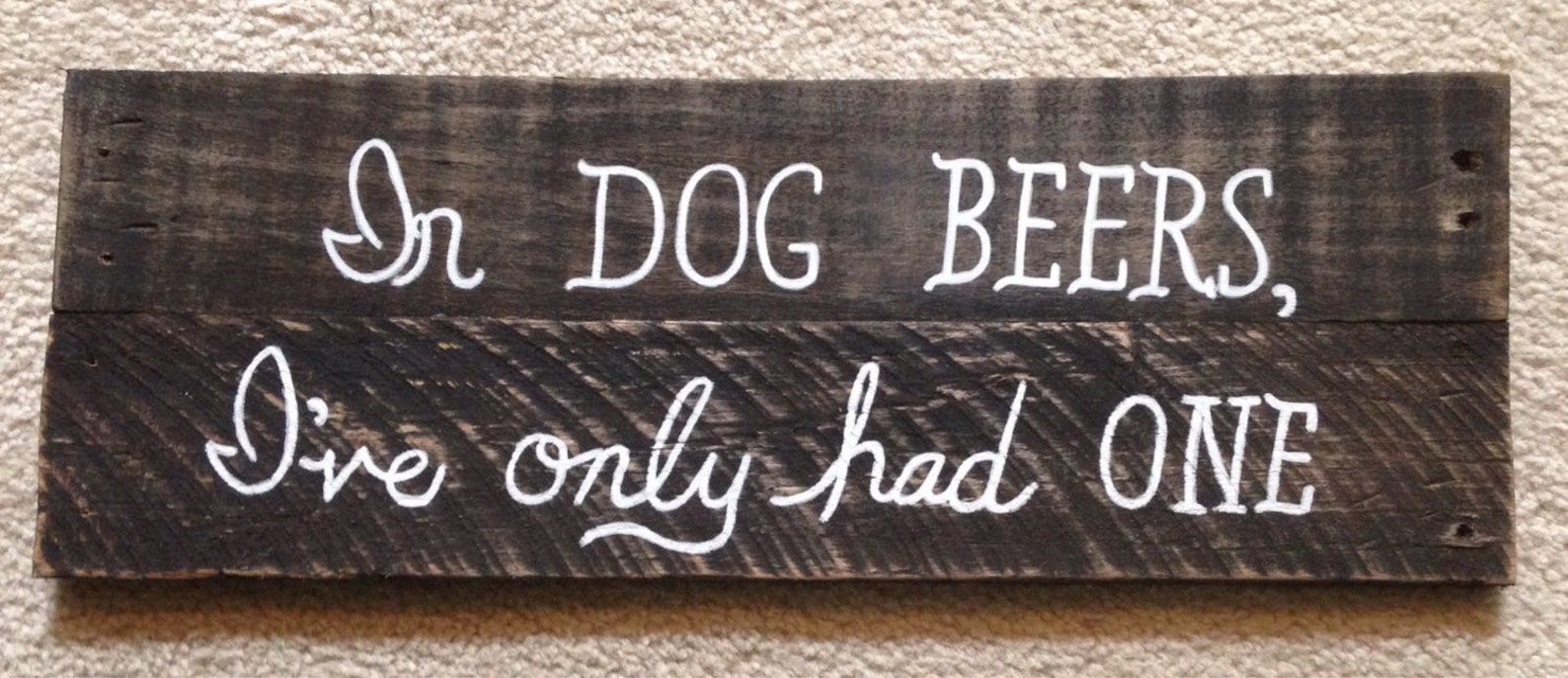 Rustic Wood Dog Sign Etsy