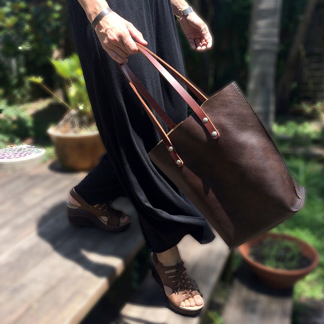 Avery Leather Tote Bag