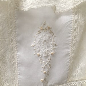 French Handsewn Toddler Gown With Hand Embroidery and Shaped-lace ...