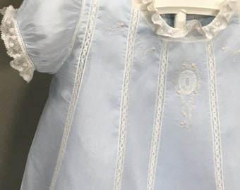 French Handsewn Toddler Gown With Slip