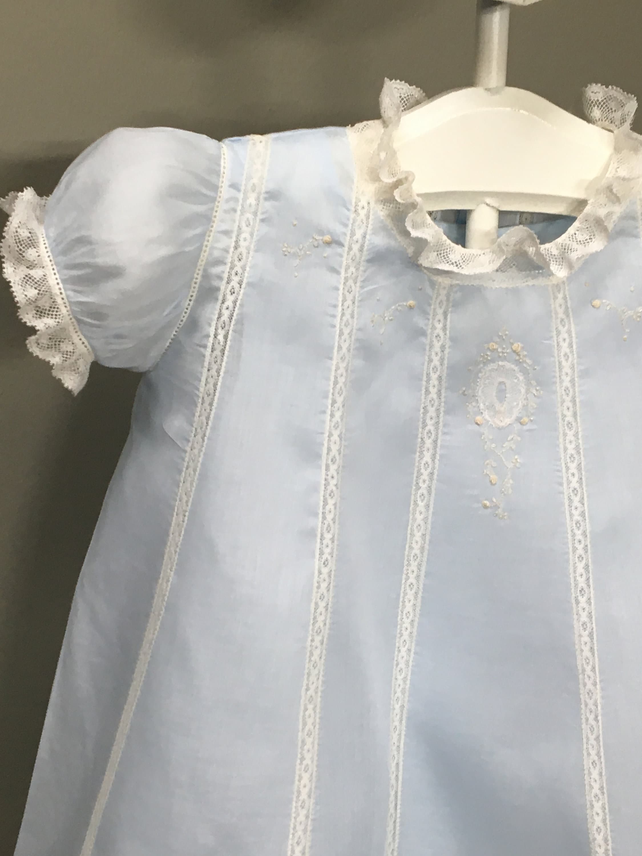 French Handsewn Toddler Gown With Slip