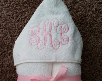 Personalized Monogrammed Hooded Towel