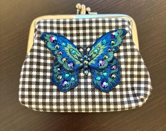 Butterfly Coin Purse, 2 pocket coins purse