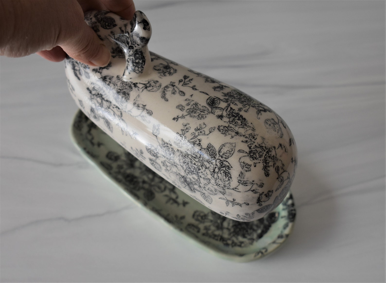 Whale Butter Dish Ceramic Butter Holder Valentines Day Gift Etsy