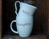 Nice  Naughty coffee mug set