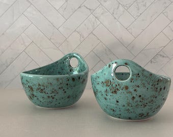 Handmade ceramic ramen bowl, set of two Noodle soup bowl