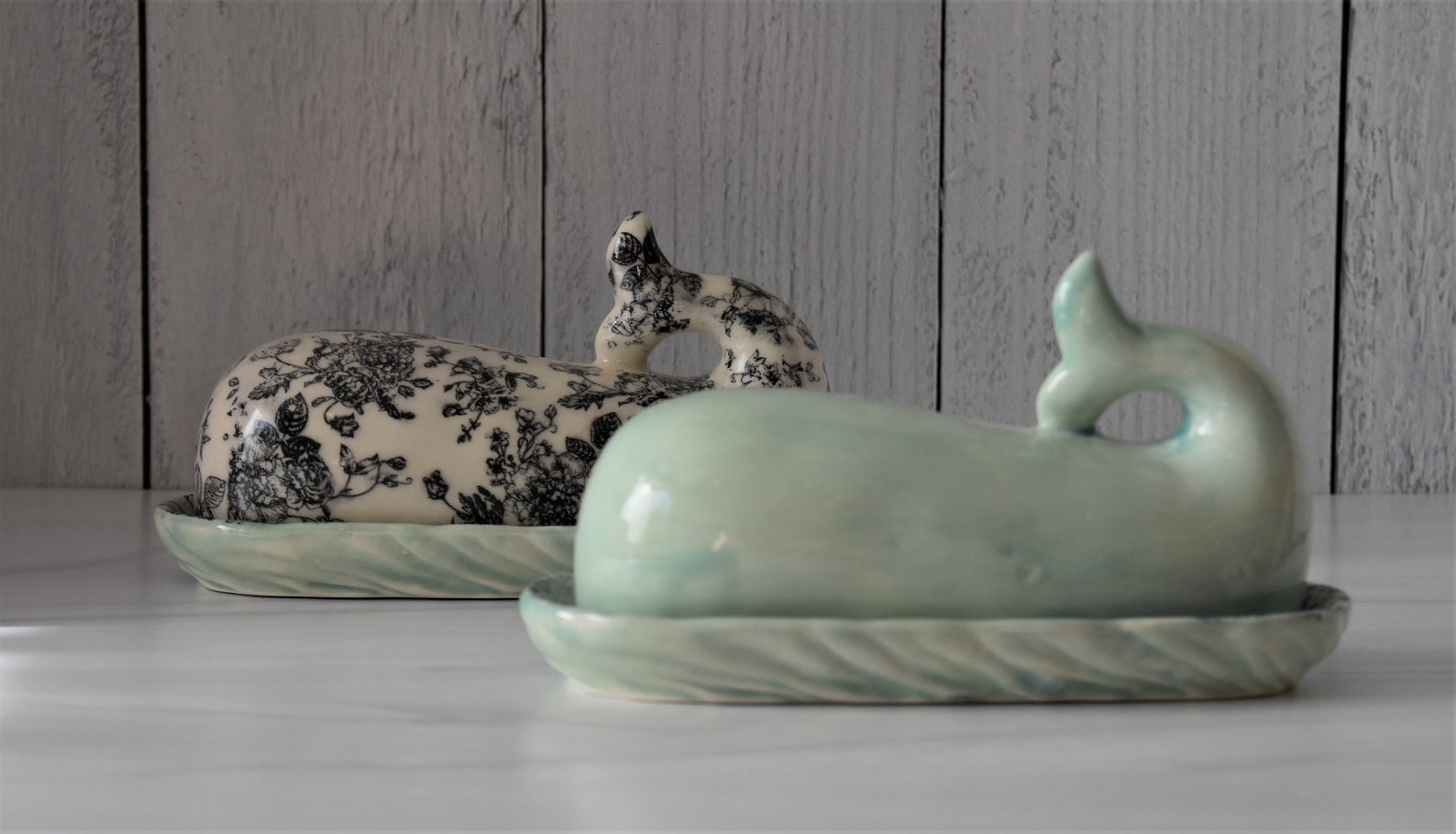 Whale Butter Dish Ceramic Butter Holder Valentines Day Gift Etsy