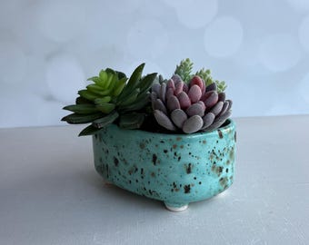Patina Blue  Planter