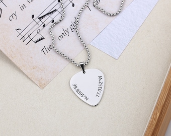 Bakery Pattern Custom Guitar Pick Pendant Necklace Keychain