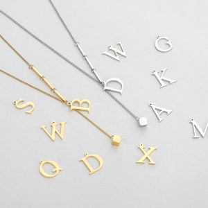 Personalized Initials Name Nekclace, Lariat Necklace Wedding Bridesmaid Gift, Letter Initial Bridal Y Necklace for Woman, Bridesmaids Gift