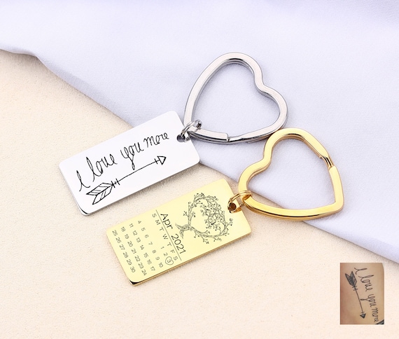 PORTACHIAVI METALLO-HEART LETTERS KEYCHA - Italy