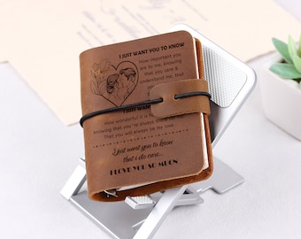 Diario personalizado de piel auténtica, mini agenda semanal A9 hecha a mano, mini planificador vintage de piel, cuaderno de 3 anillas