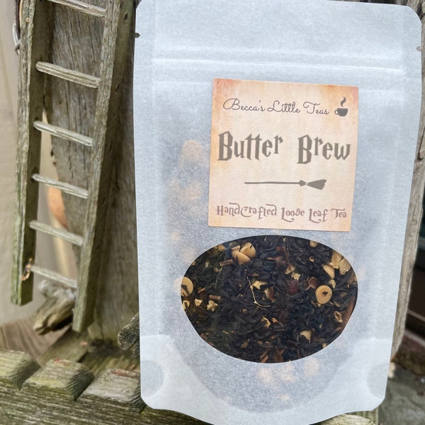Butter Brew Tea | Wizard Inspired | Butterscotch Bookish tea, gift idea, birthday, magic, book related gifts