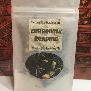 Currently Reading Bookish Tea | Handcrafted loose leaf tea, Birthday gift for book lovers