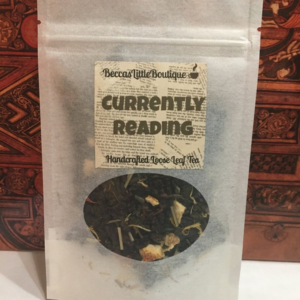 Currently Reading Bookish Tea | Handcrafted loose leaf tea, Birthday gift