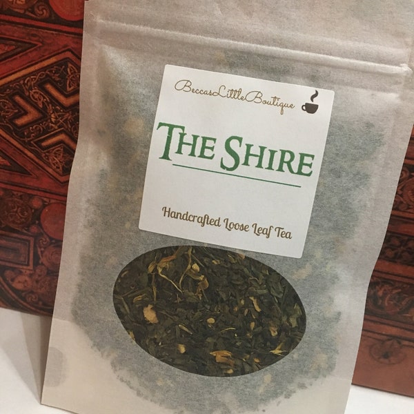 The Shire Inspired Bookish Tea | Green Tea, Grass Tea, Lord of the Rings, Hobbit, Birthday gift
