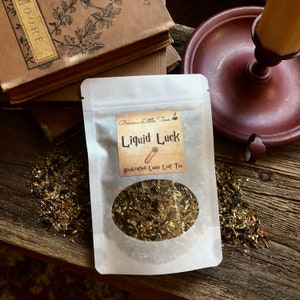 Liquid Luck Inspired Tea Bookish Wizard Inspired tea, Magical, Gift Ideas, Liquid Luck, Potion, Gold image 5