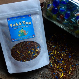 Chá inspirado em Pokémon | Mistura de chá de folhas soltas Pokétea, Ideias para presentes, presente de Natal, pikachu