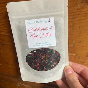 Christmas at The Castle Tea | Bookish tea | Christmas blend, gift idea, book related gifts, Loose Leaf Tea