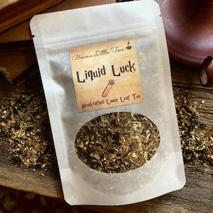 Liquid Luck Inspired Tea Bookish Wizard Inspired tea, Magical, Gift Ideas, Liquid Luck, Potion, Gold image 1