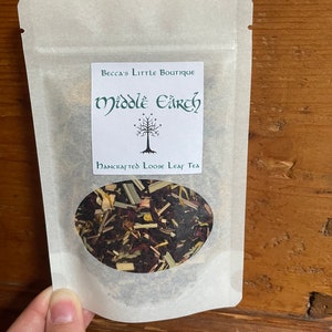 Middle Earth Inspired Bookish Tea | Lord of the Rings, Hobbit, Tolkien, Christmas and Birthday gift