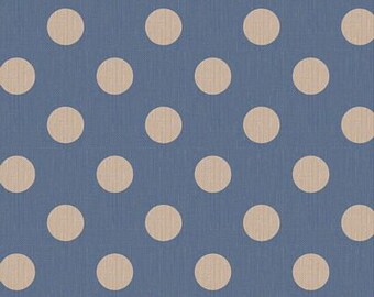 Tilda Chambray Dots Denim - 1/2 yard