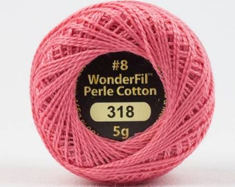 Perle Cotton FLAMINGO 20, 8 Wt Eleganza Perle Cotton, Wonderfil