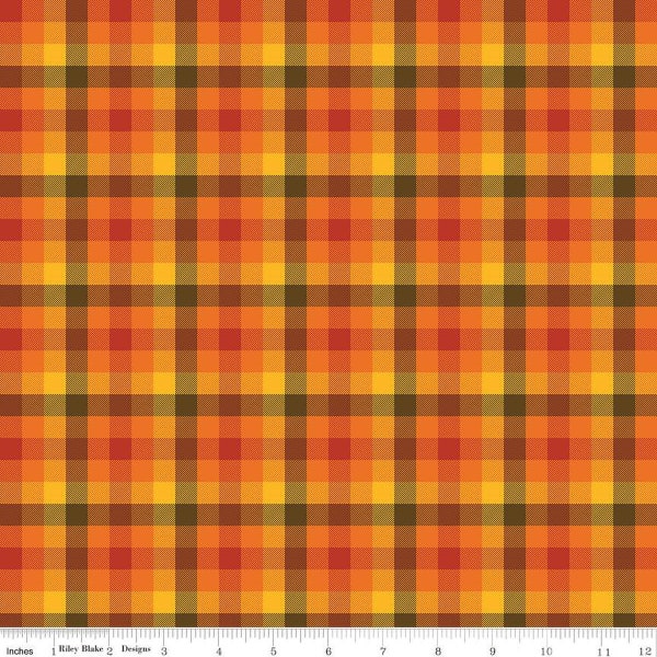 Fall's In Town Multi Check by Sandy Gervais for Riley Blake Designs - 1/2 yard