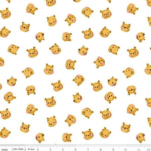 Pooh Brain White from 100 Aker Woods by Jill Howarth for Riley Blake Designs - 1/2 yard