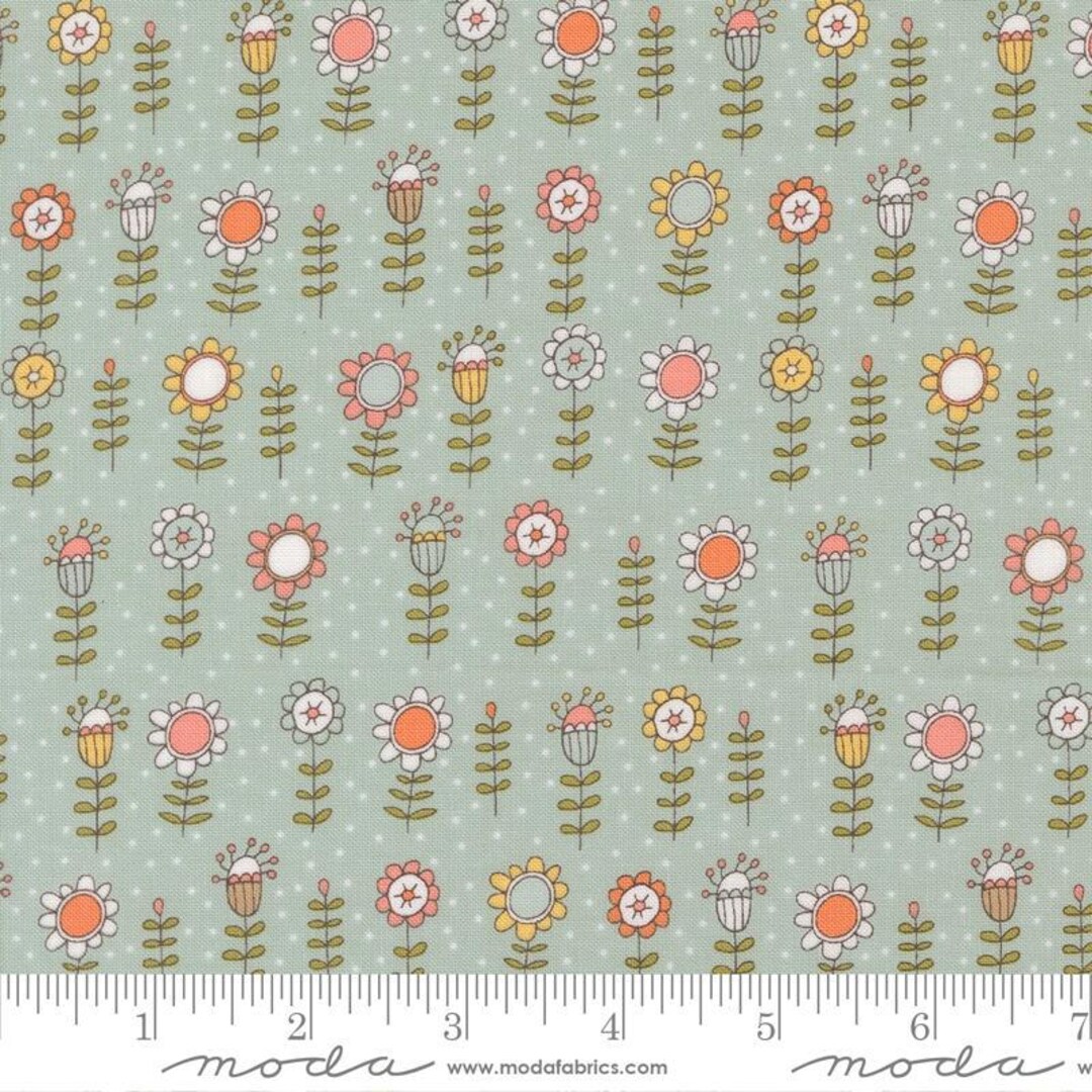 Lucky Bloom in Sky by Sweetwater for Moda - 1/2 Yard - Etsy