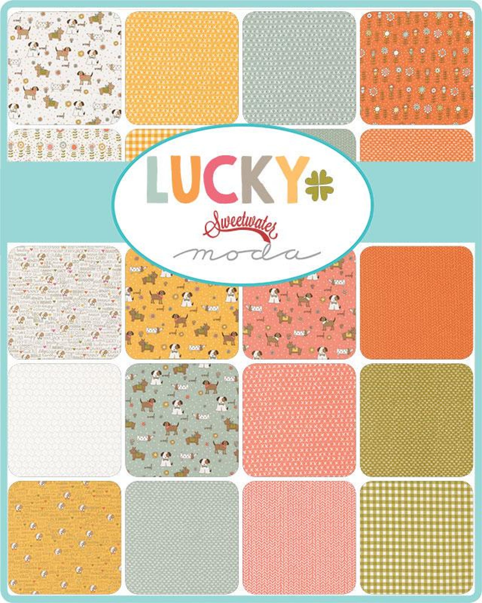 Lucky Bloom in Sky by Sweetwater for Moda - 1/2 Yard - Etsy