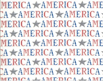 America The Beautiful Text by Deb Strain for Moda -- 1/2 Yard