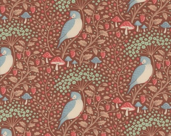 Sleepy Bird in Pecan aus der Hibernation Kollektion von Tilda - 1/2 yard