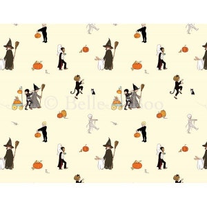 Belle and Boo Halloween -- Extra Wide -- 1/4 Yard
