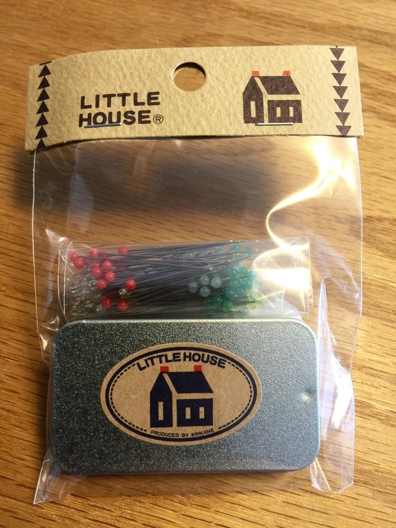 Little House Glass Head Pins with Tin, Little House #441041
