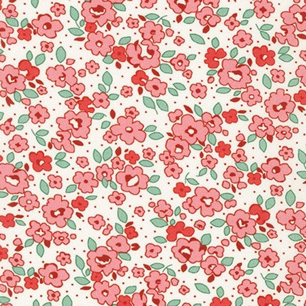 Camillia Happy Flowers from the Basket of Blooms Collection by Darlene Zimmerman - 1/2 Yard