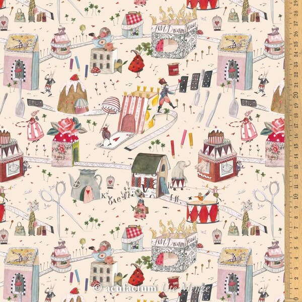 Acufactum Fantasy Town -- Extra Breit -- 1/4 Yard