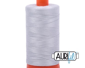 AURIFIL 2600 Dove MAKO 50 Weight 1300m 1422y Spool Cotton Quilting Thread