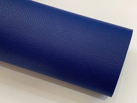 Navy Leatherette Sheet 0.7mm Thin A4 or A5 Size Navy Blue Faux 