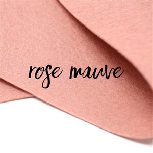 Rose Mauve 100% Merino Wool Felt - NEW Colour Release