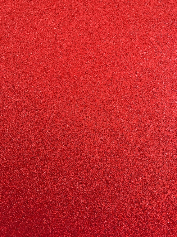 Red Fine Glitter Fabric Sheet A4 or A5 Sheet Fine Red Glitter Fabric