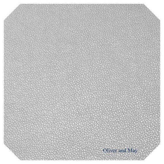 0 7mm Silver Grey Leatherette Sheet A4, Small Faux White Leather Fabric