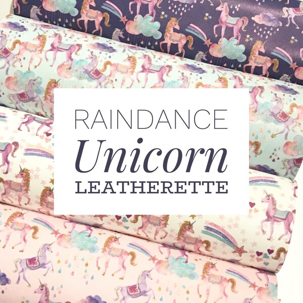 Raindance Unicorn Leather Fabric A4 Sheet - Choose from 4 Colours